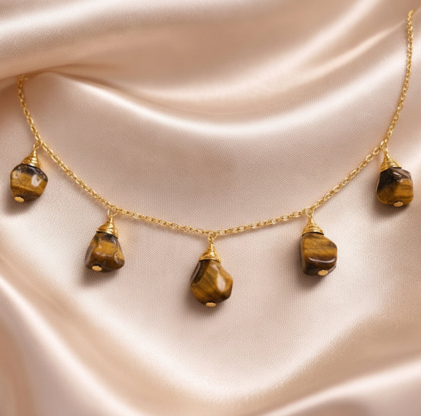 Necklace 5 Stone Raw