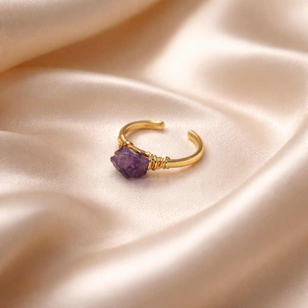 Ring Raw Natural Stones