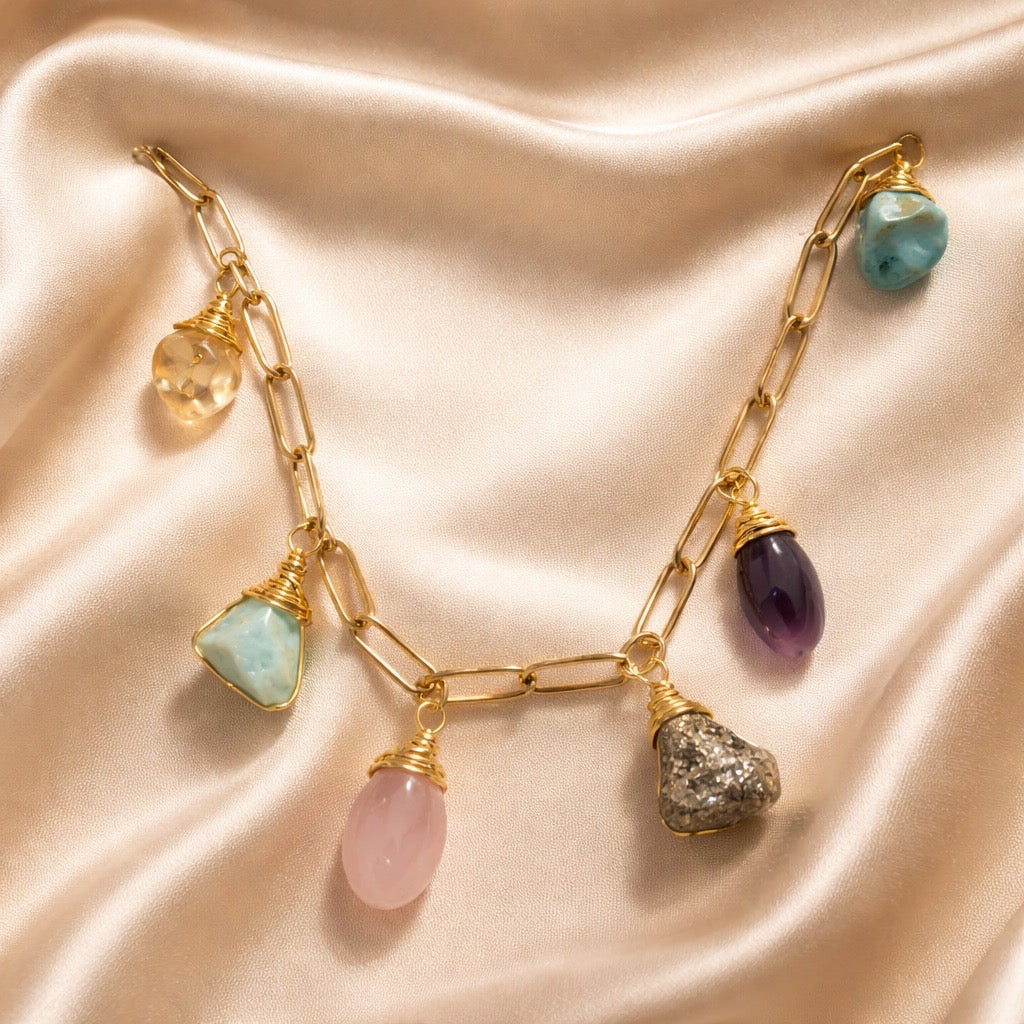 Bracelet Linked 5 Charms