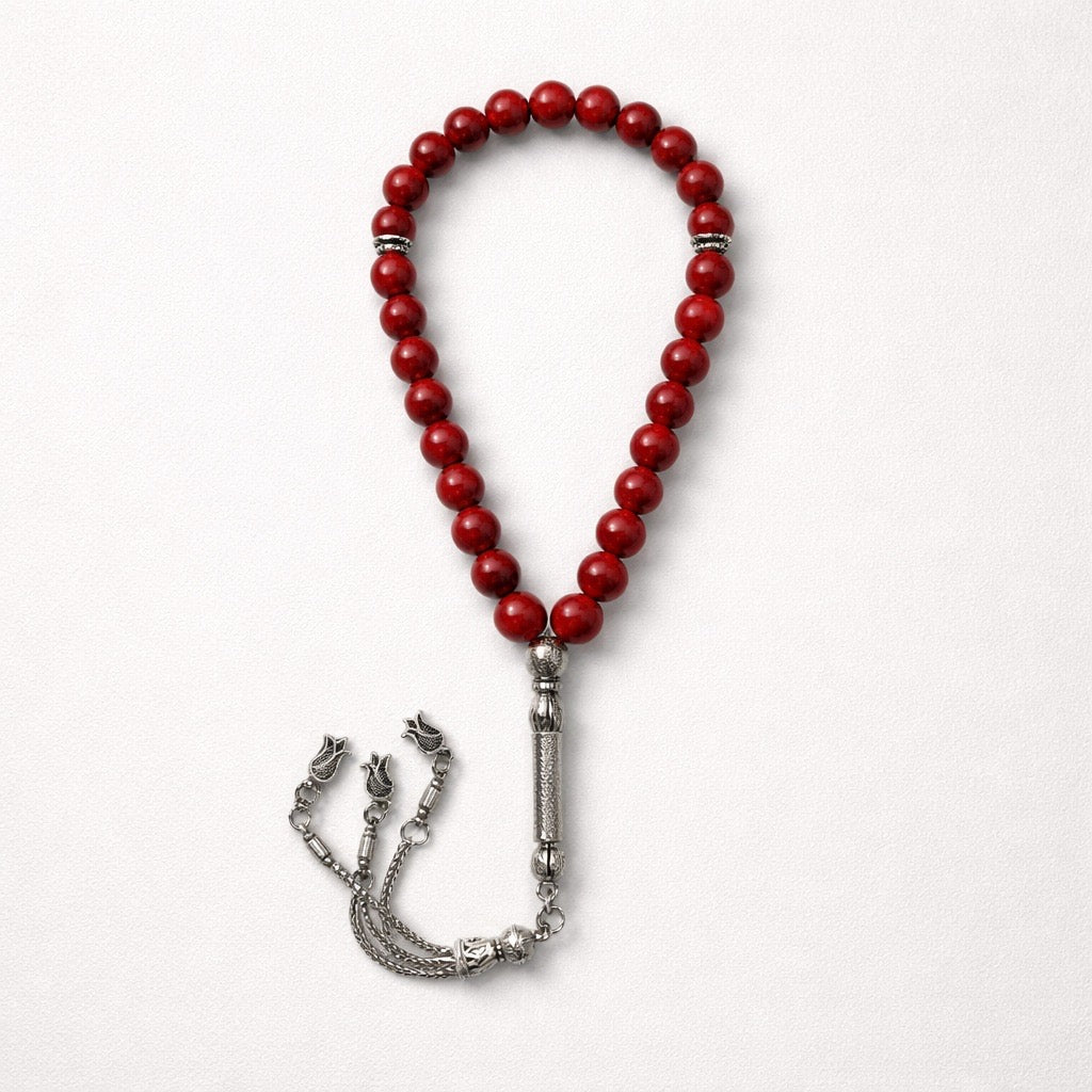 Rosary / Masbaha Natural Stones Sterling Silver