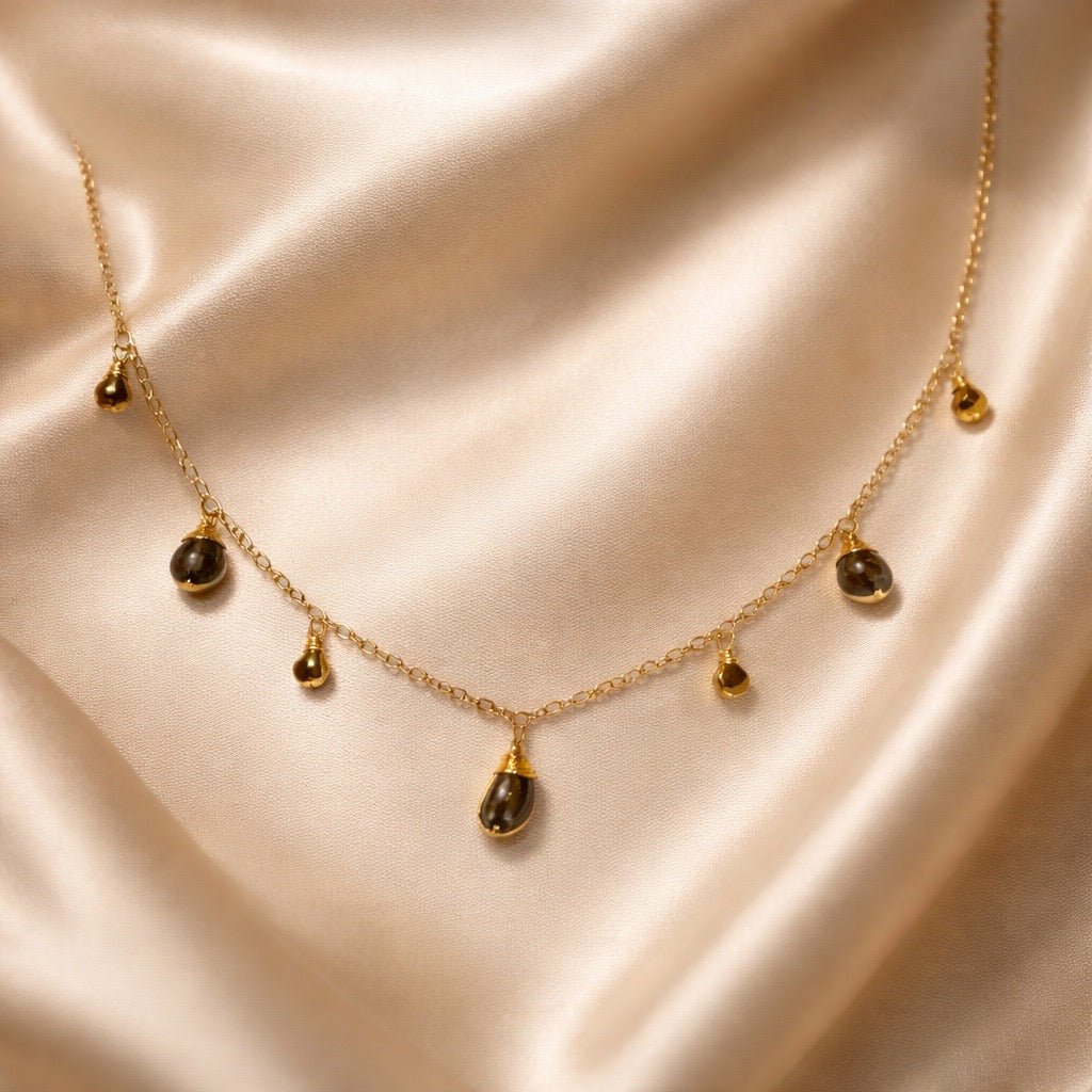 Necklace 7 Beads and Stones