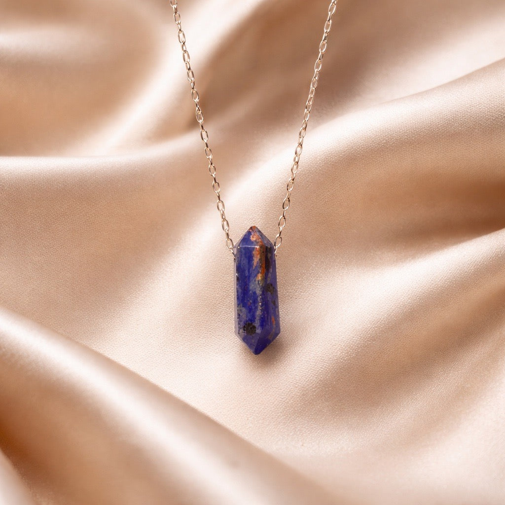 Necklace Long Silver Pointer