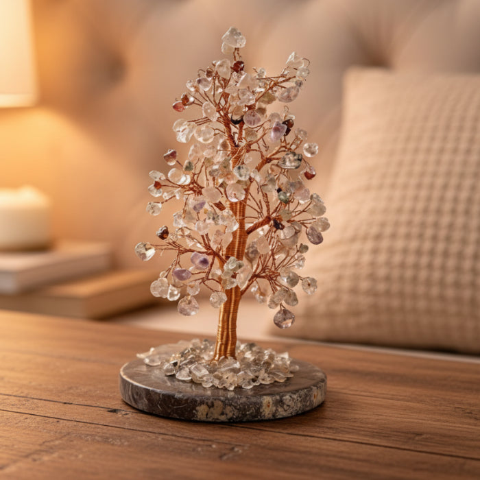 Crystal Trees (Tree Of Life)  Chopped Stones Small Agate Base