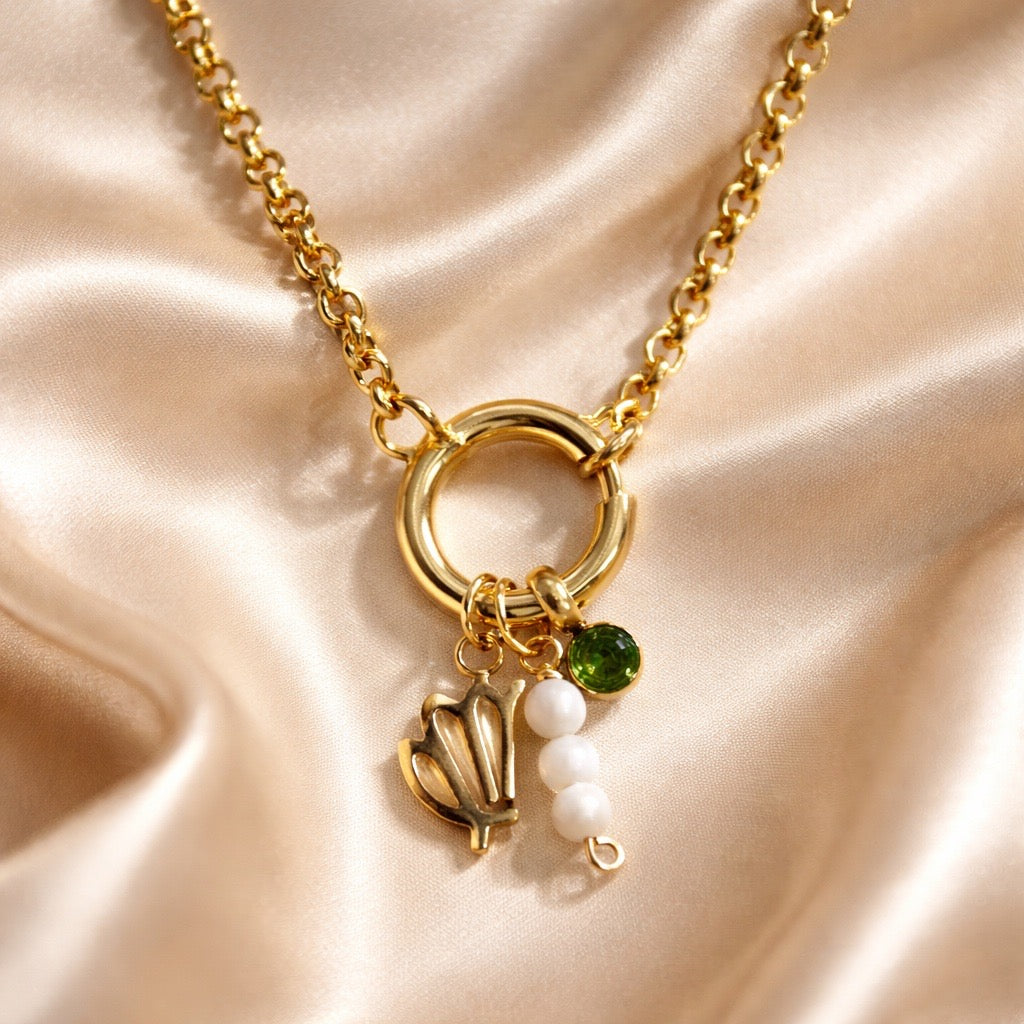 Necklace  Zodiac with Birthstone