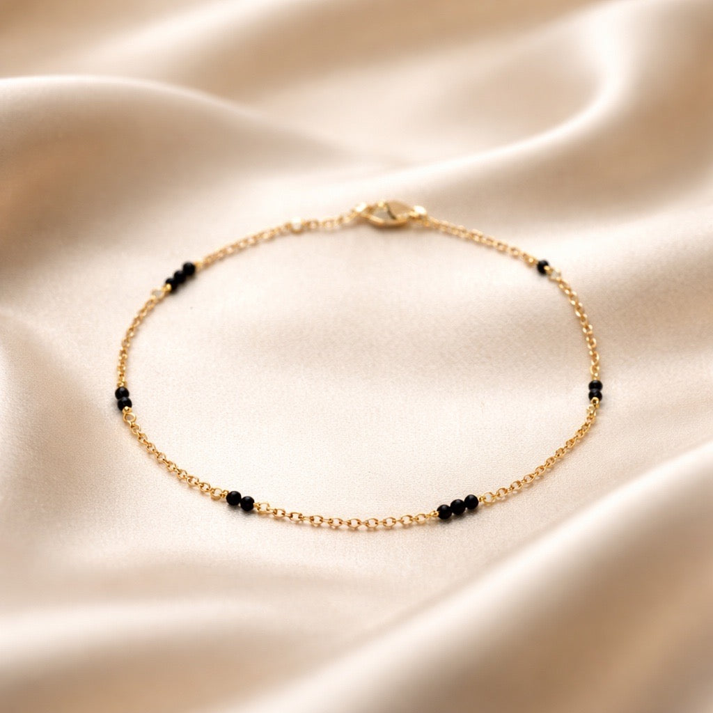 Anklets Beaded Stones Simple