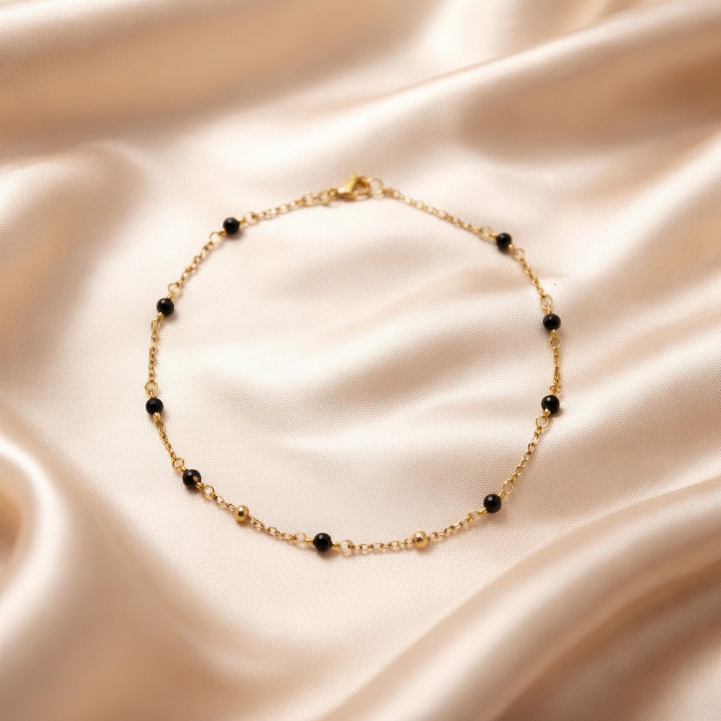 Anklets Beaded Stones Simple