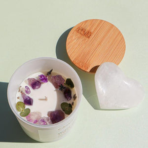 Crystal-Infused Candles Soy Wax NEW