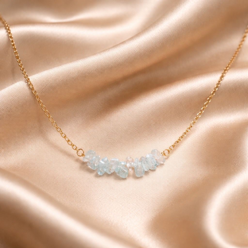 Necklace Chopped Natural Stones