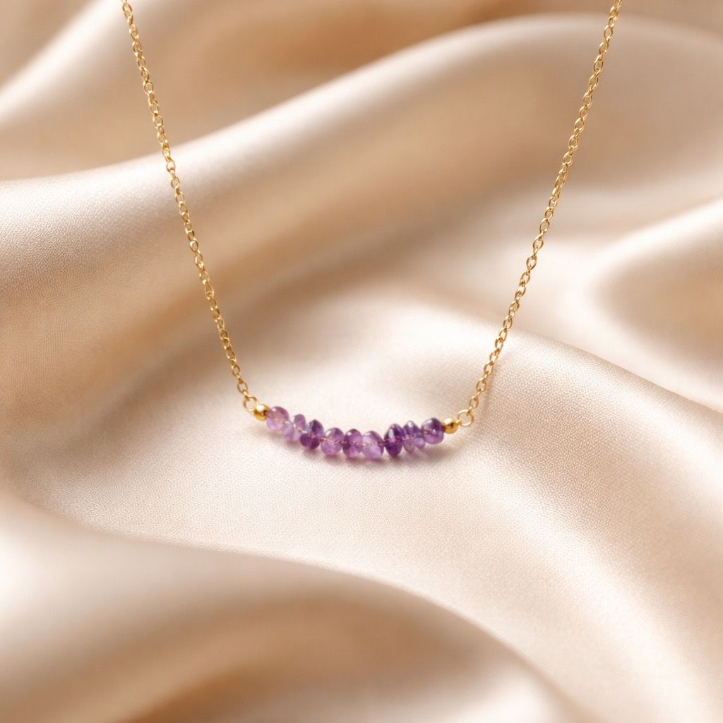 Necklace Chopped Natural Stones