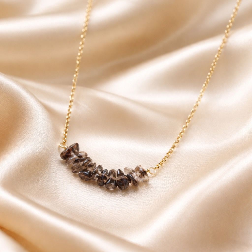 Necklace Chopped Natural Stones