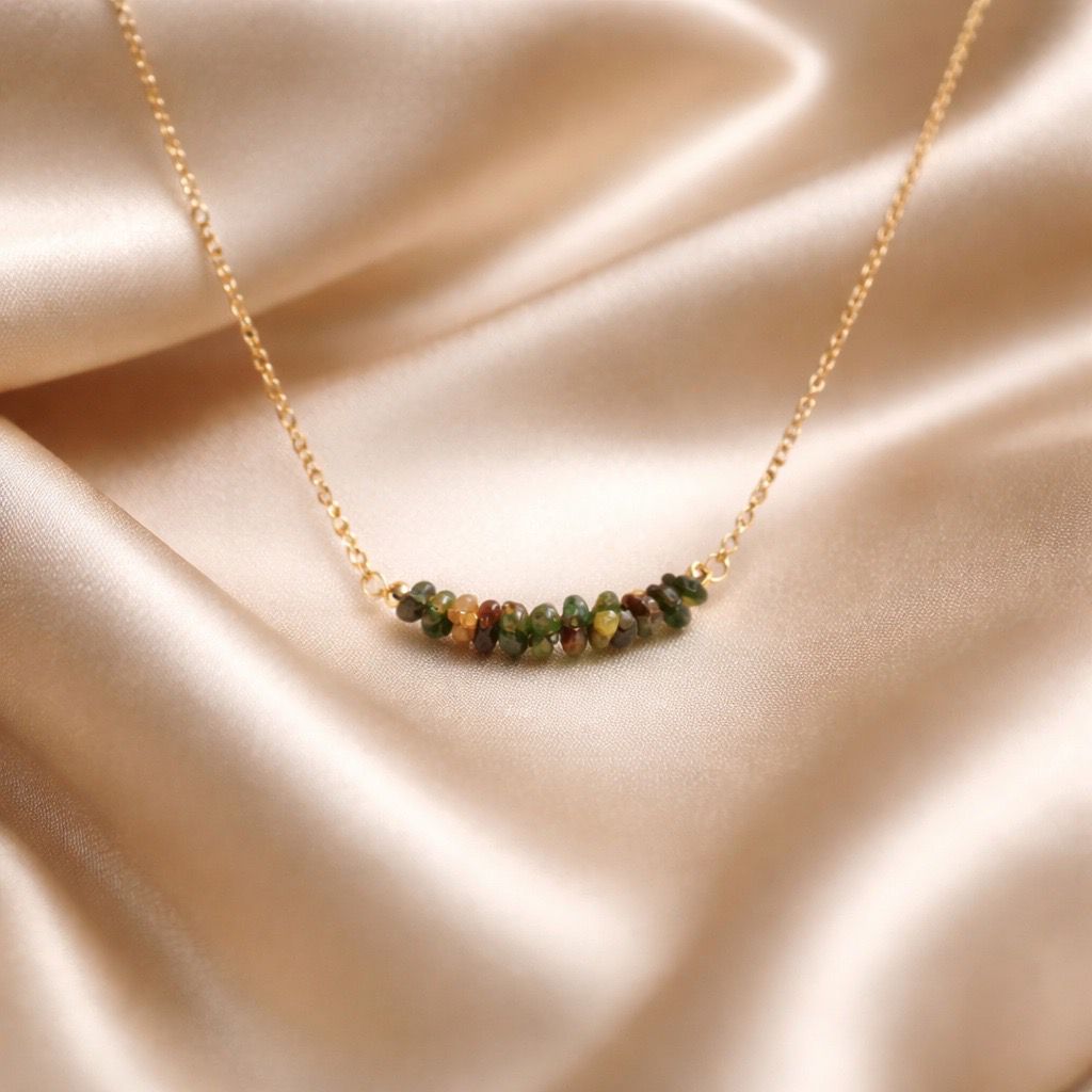 Necklace Chopped Natural Stones