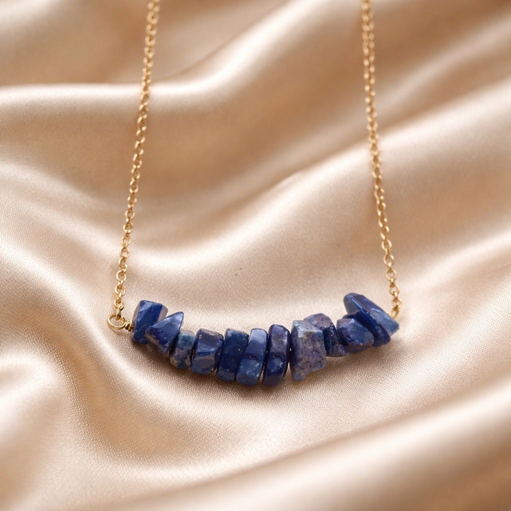 Necklace Chopped Natural Stones