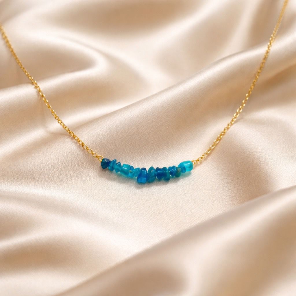 Necklace Chopped Natural Stones