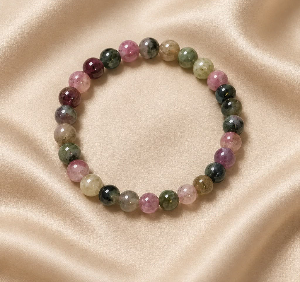 Bracelet Elastic Colorful Beads 6mm