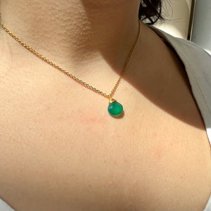 Necklace Green Garnet