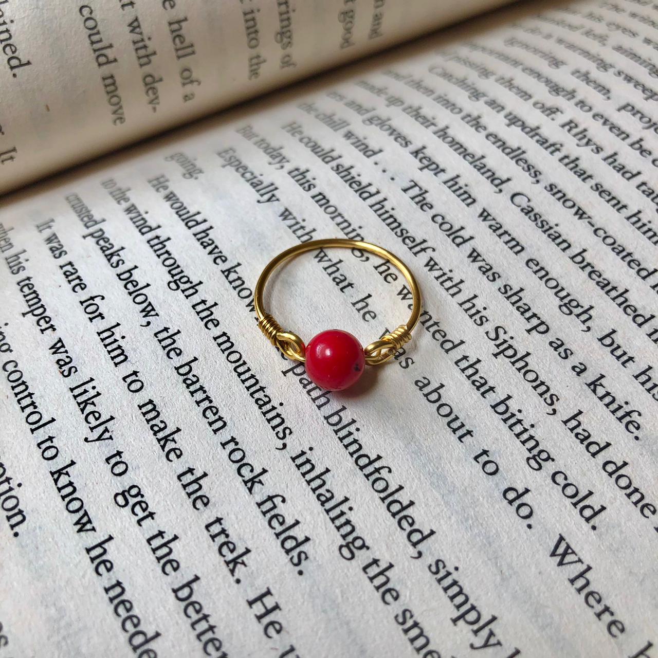 Ring One Bead Stone