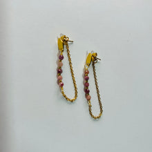 Load image into Gallery viewer, Earrings Hanging Vertical Stones