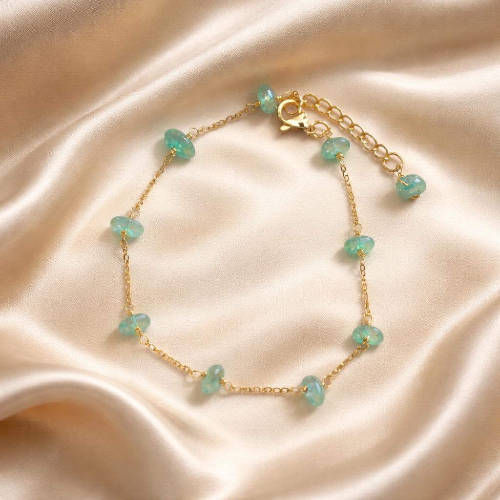 Anklets Beaded Stones with Charm
