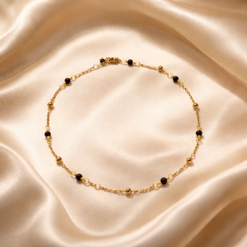 Anklets Beaded Stones Simple