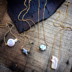 Necklace Raw Natural Stones