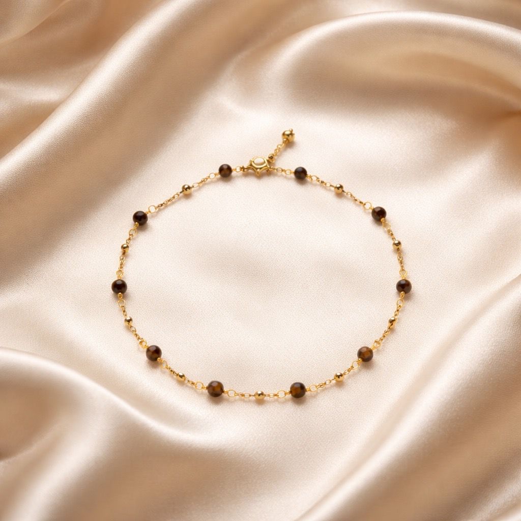 Anklets Beaded Stones Simple