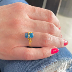 Ring Raw Natural Stones