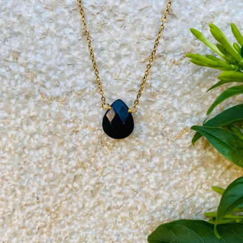 Necklace Drop Natural Stone