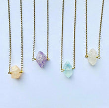Load image into Gallery viewer, Necklace Raw Natural Stones