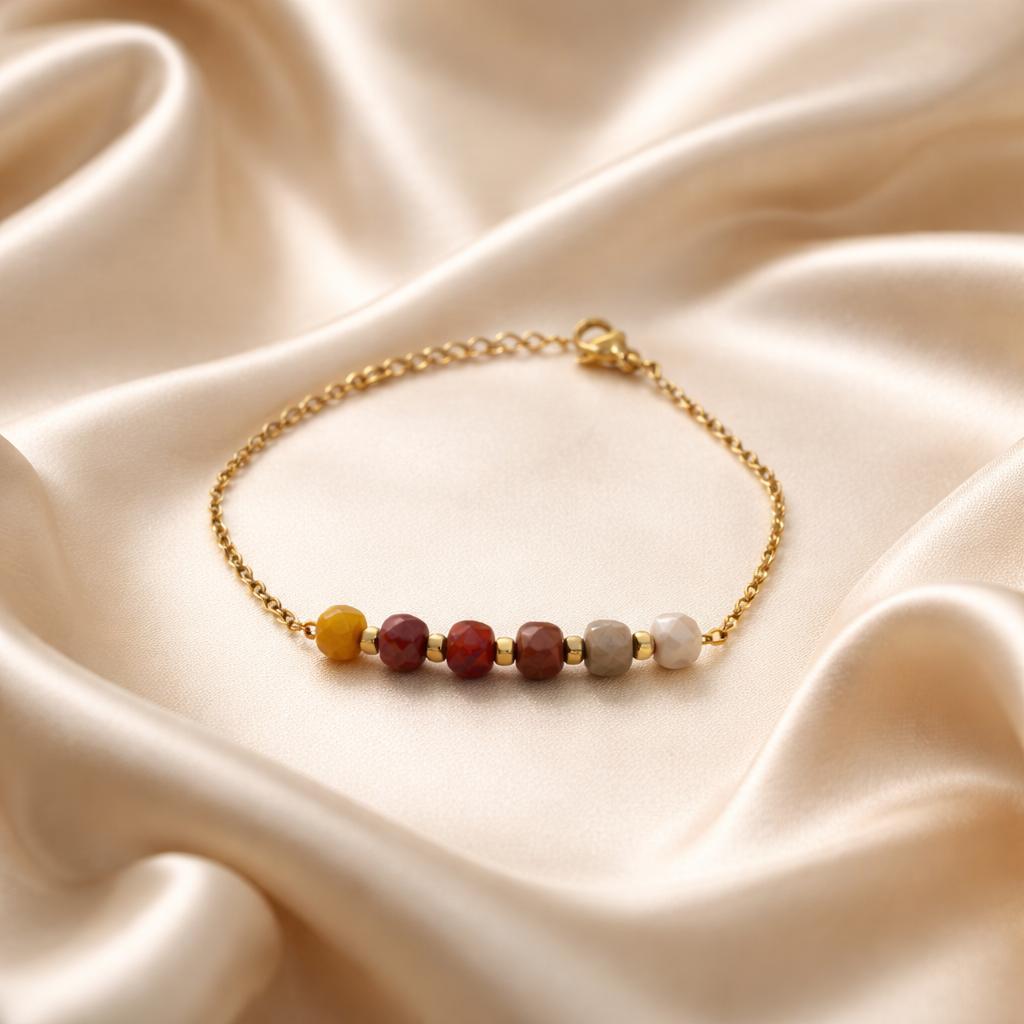 Bracelet Harmony with Beads in the Middle