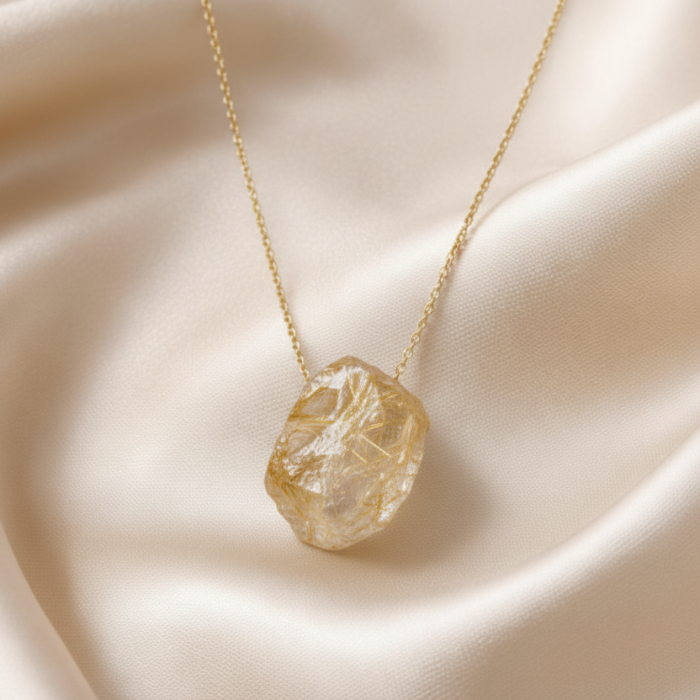 Necklace Raw Natural Stones