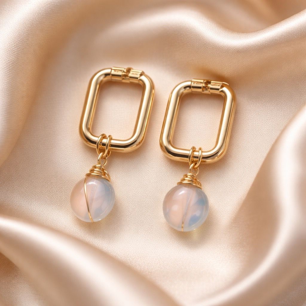 Earrings Square Hoops