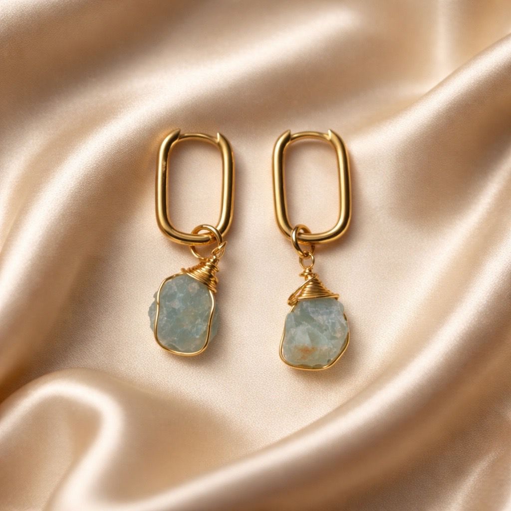 Earrings Square Hoops