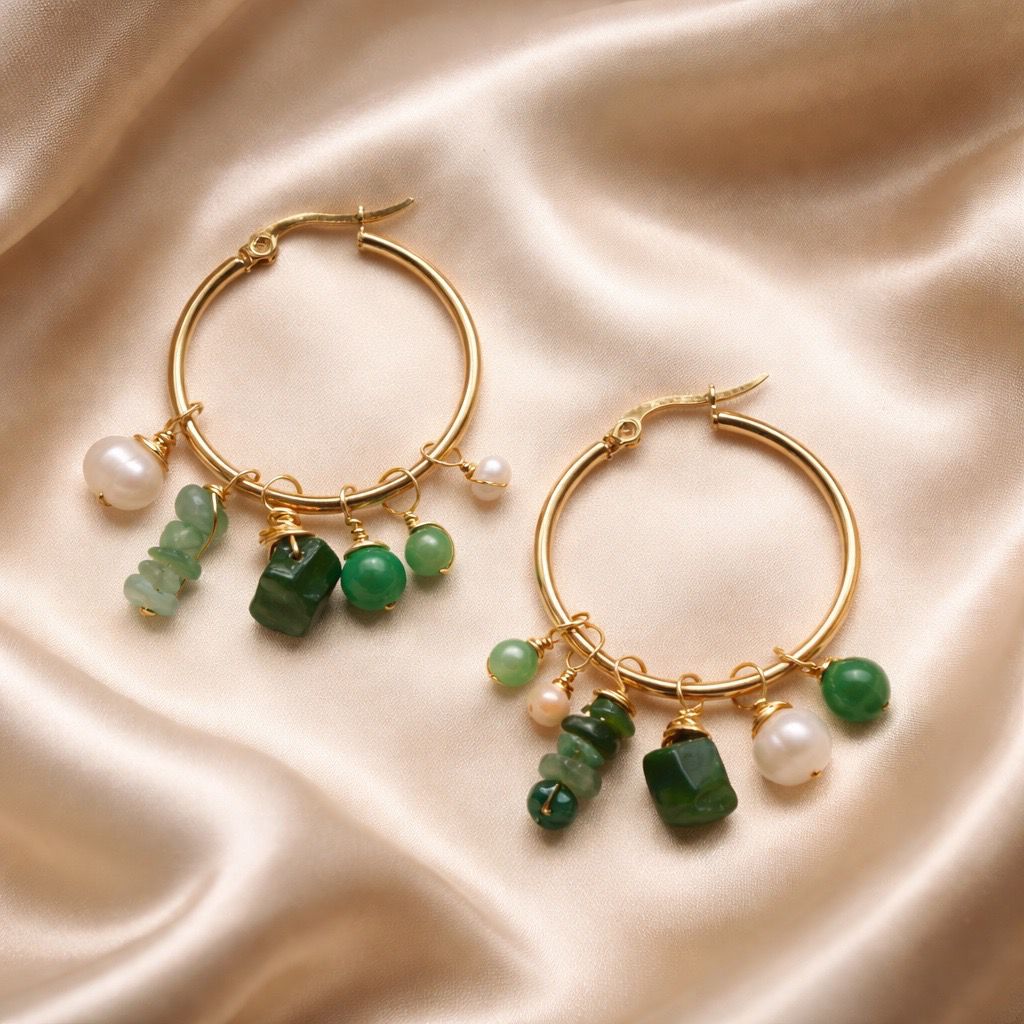 Earrings Hoops With Charms