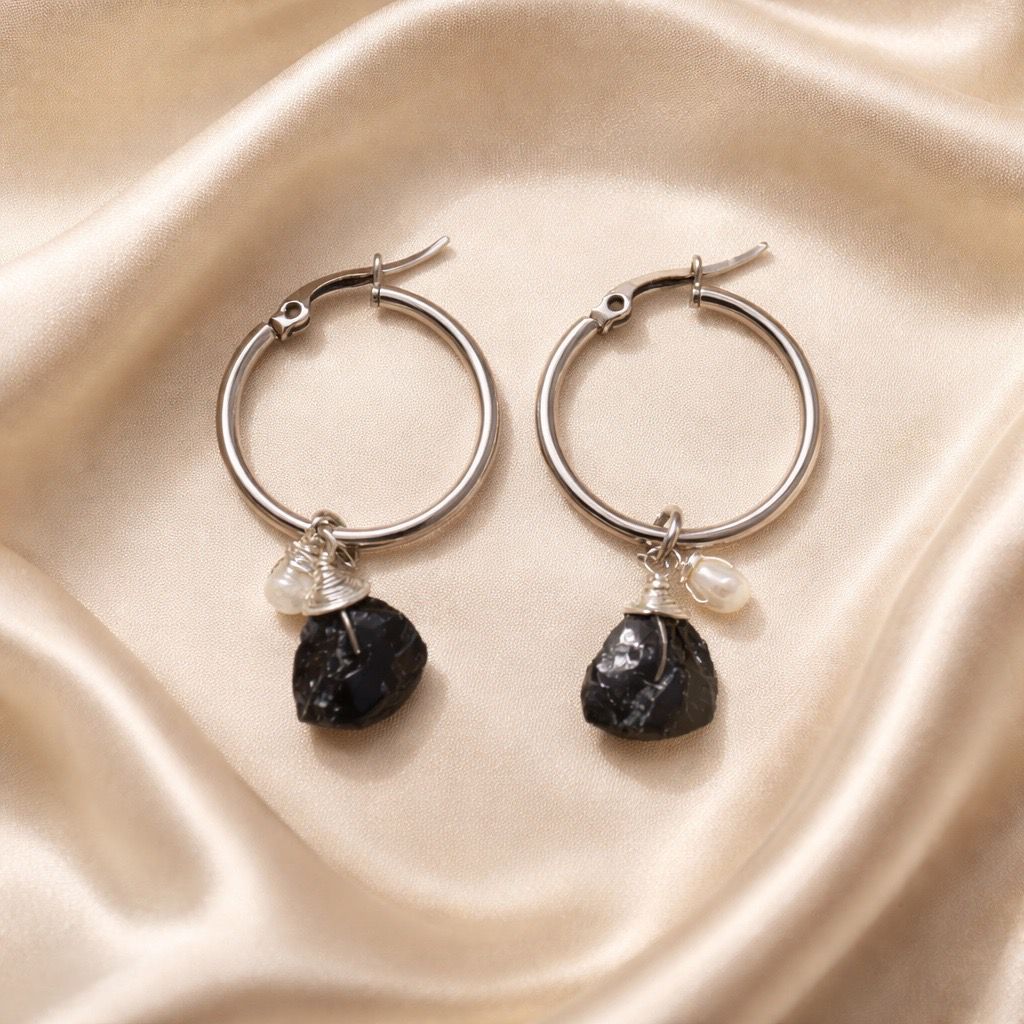 Earrings Hoops With Charms