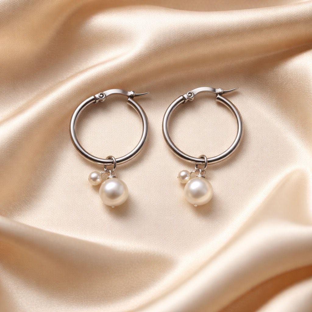 Earrings Hoops With Charms