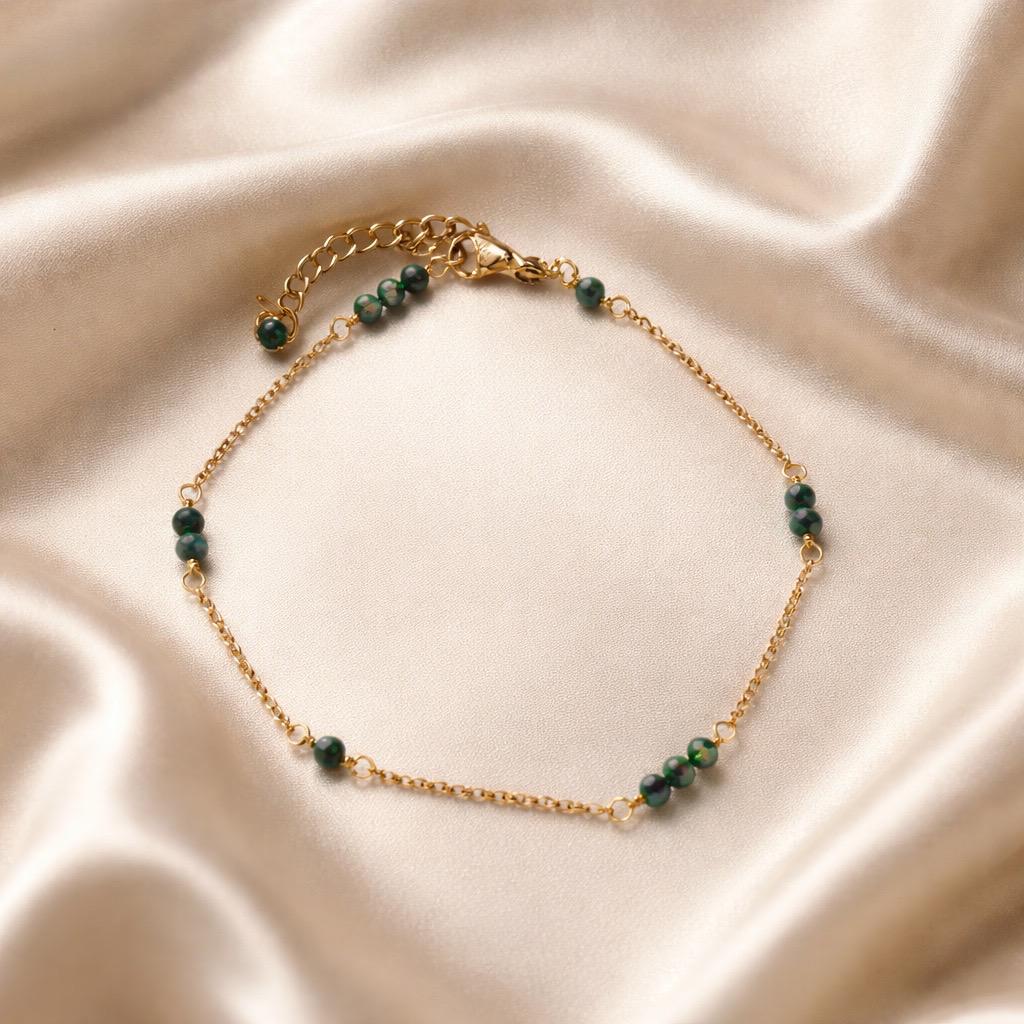 Anklets Beaded Stones with Charm