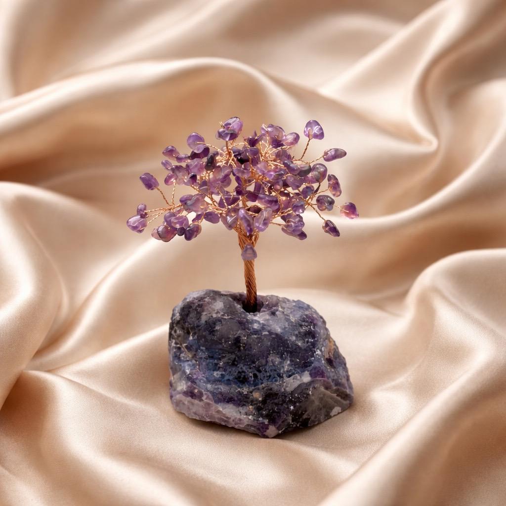 Crystal Trees (Tree Of Life)  Chopped Stones XSmall Fluorite Base