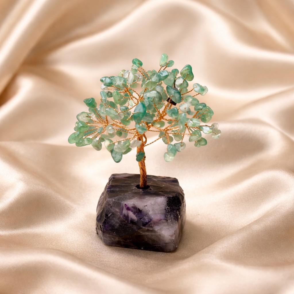 Crystal Trees (Tree Of Life)  Chopped Stones XSmall Fluorite Base