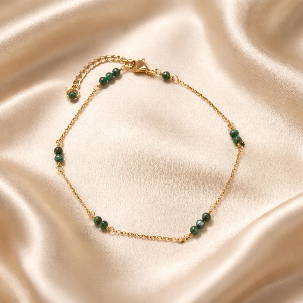 Anklets Beaded Stones with Charm