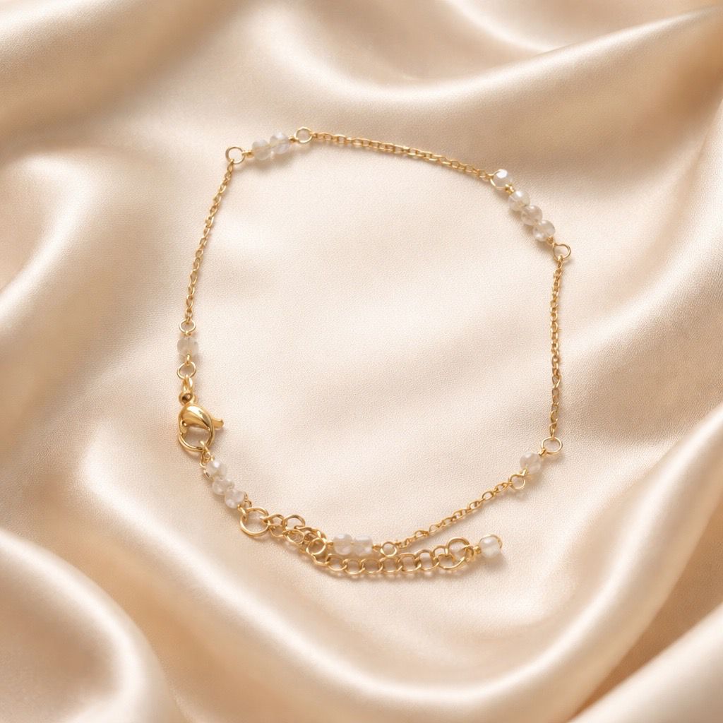 Anklets Beaded Stones with Charm
