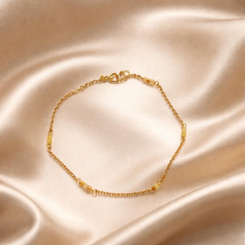 Anklets Beaded Stones Simple
