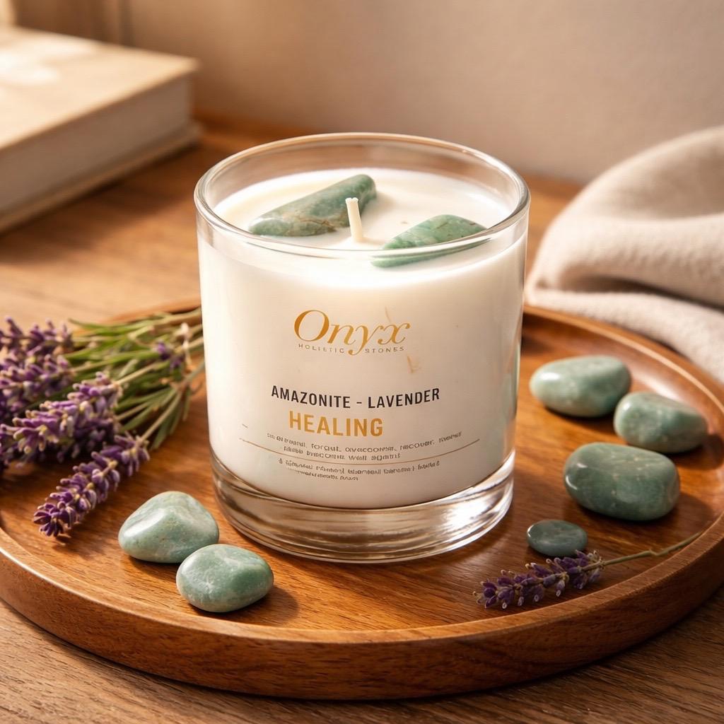 Crystal-Infused Candles