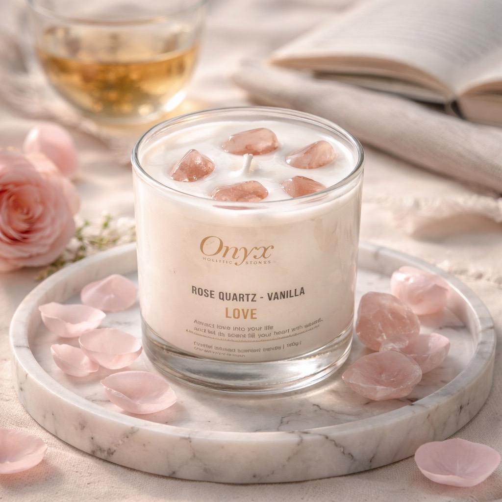 Crystal-Infused Candles