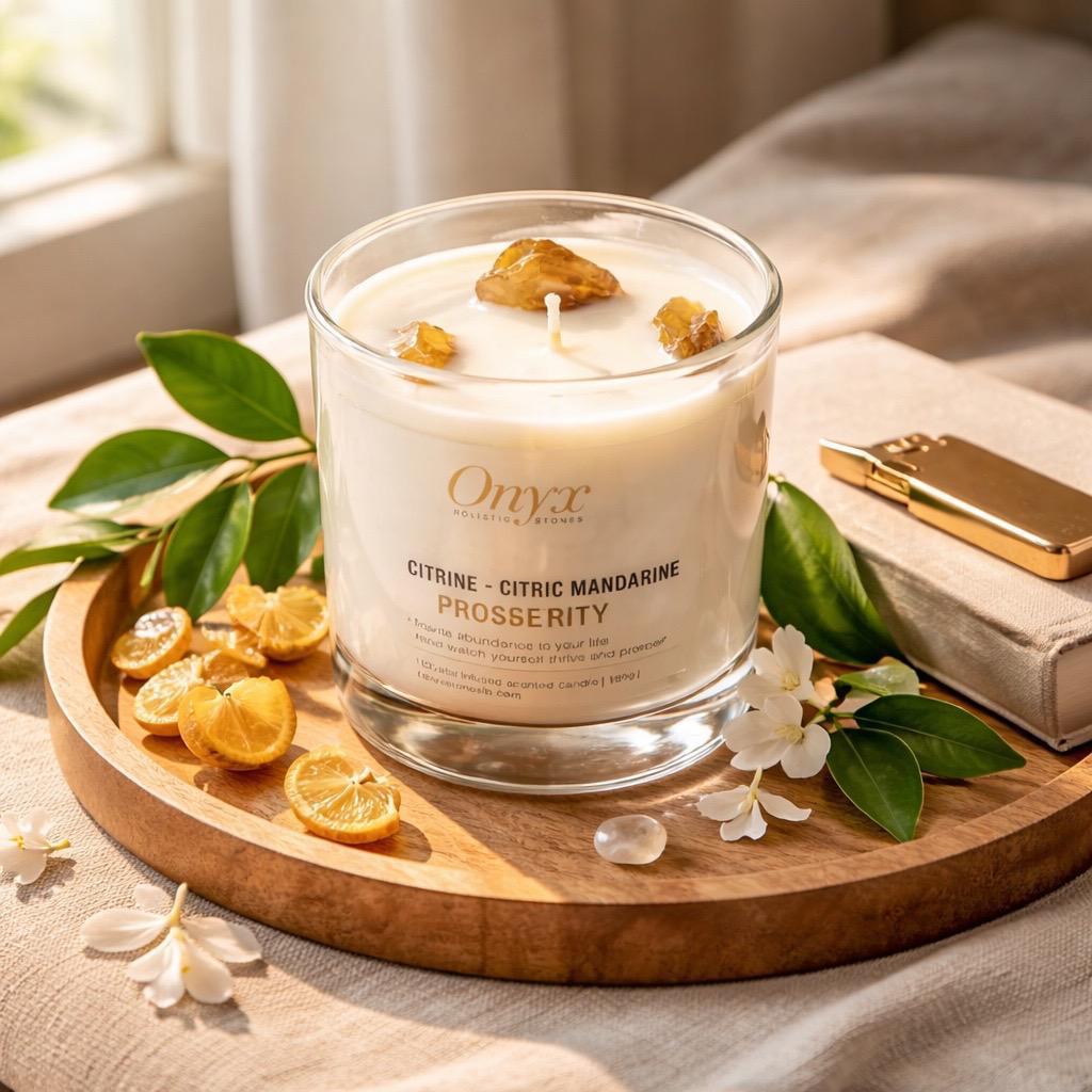 Crystal-Infused Candles
