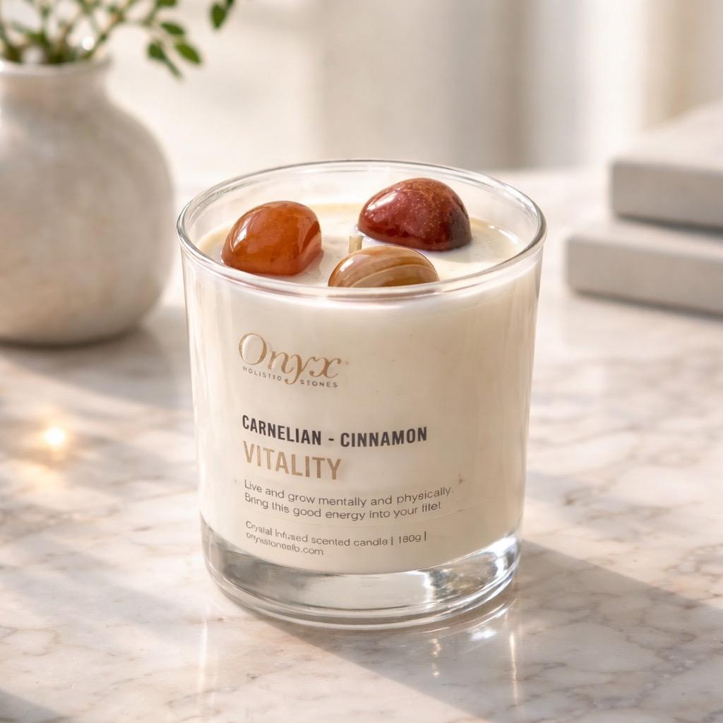Crystal-Infused Candles