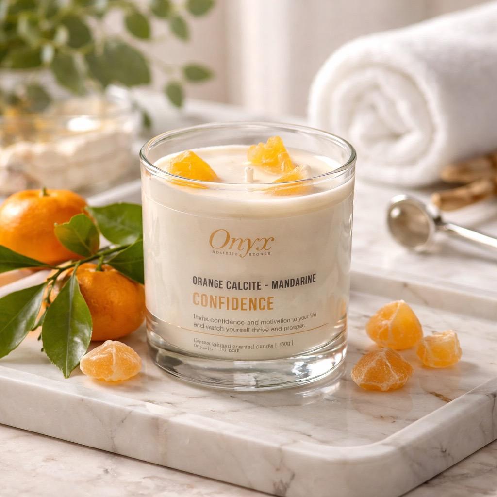 Crystal-Infused Candles
