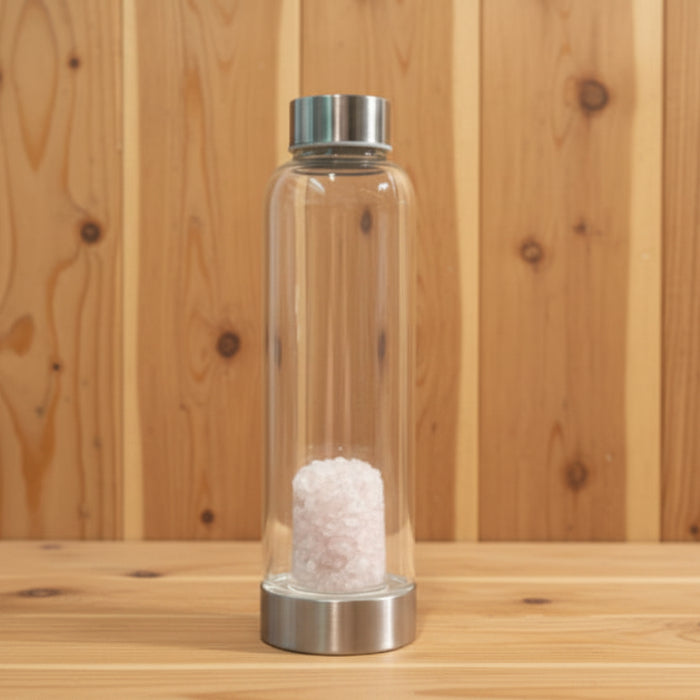 Crystal Water Bottles Chopped Stones