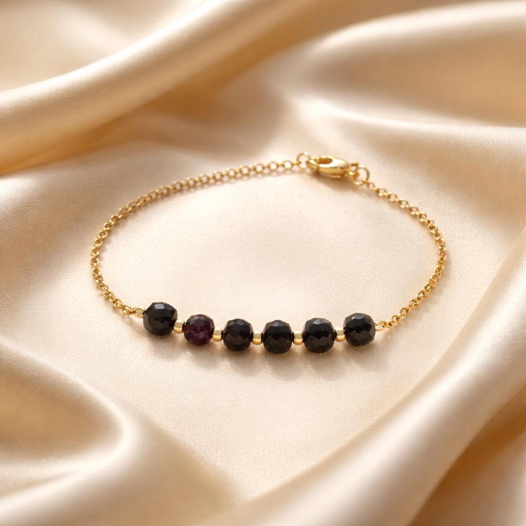 Bracelet Harmony with Beads in the Middle