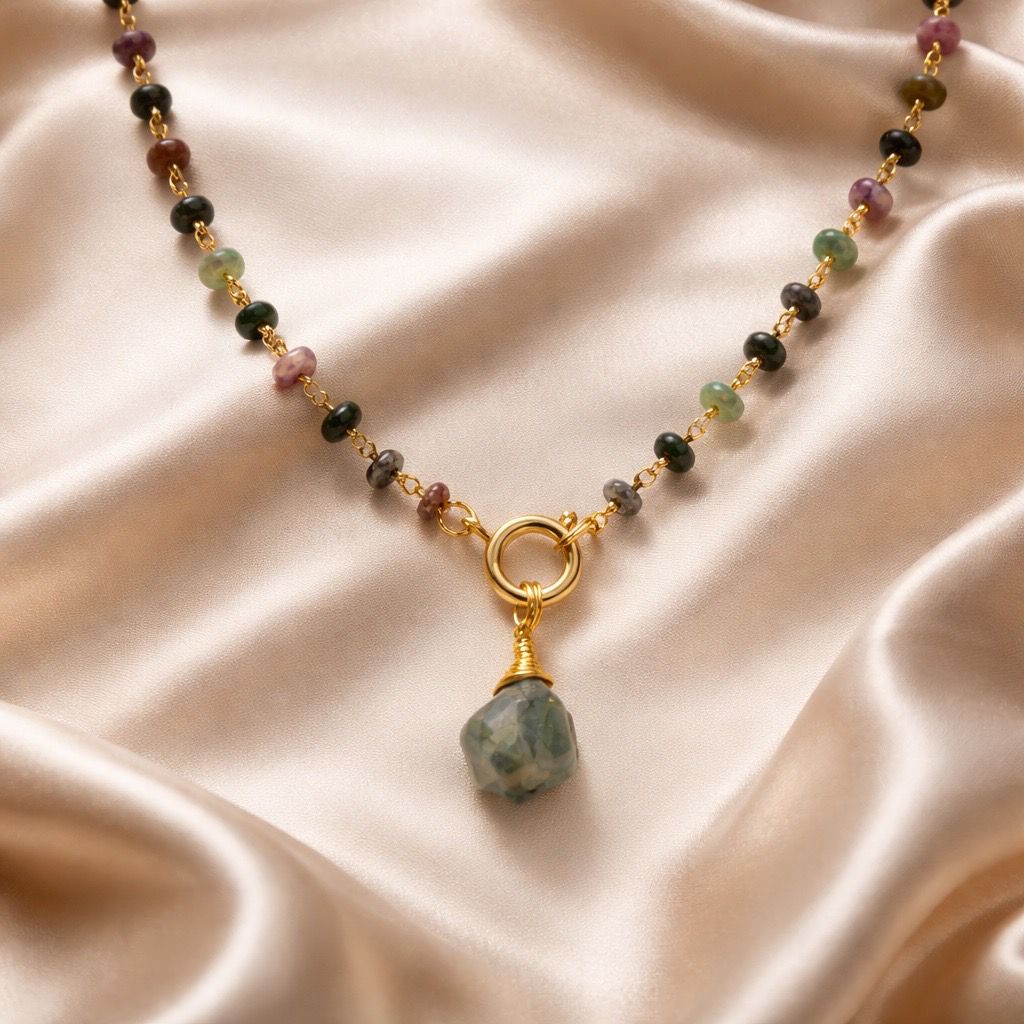 Necklace 10mm Beads with Pearl/Stone