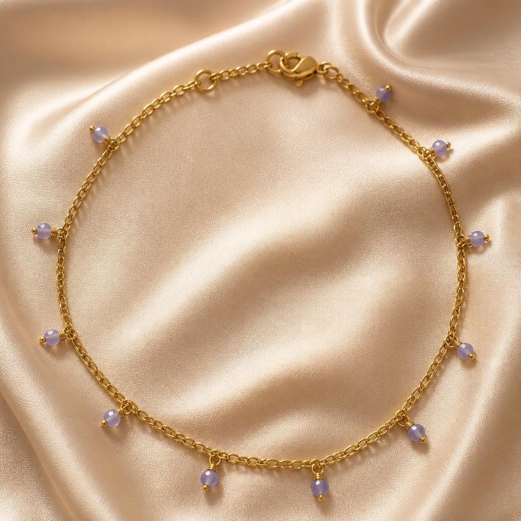 Anklets Beaded Stones